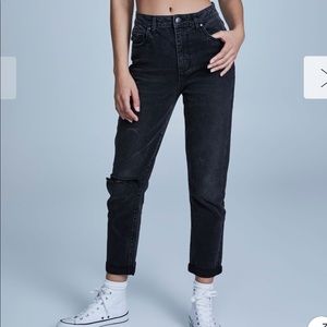 CottonOn black ripped jeans
